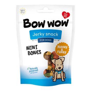 Ласощі для собак "Bow wow" 80 гр, міні-кістки BW867 фото